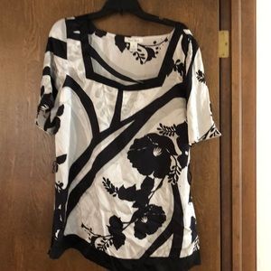White House Black Market silk kimono style top